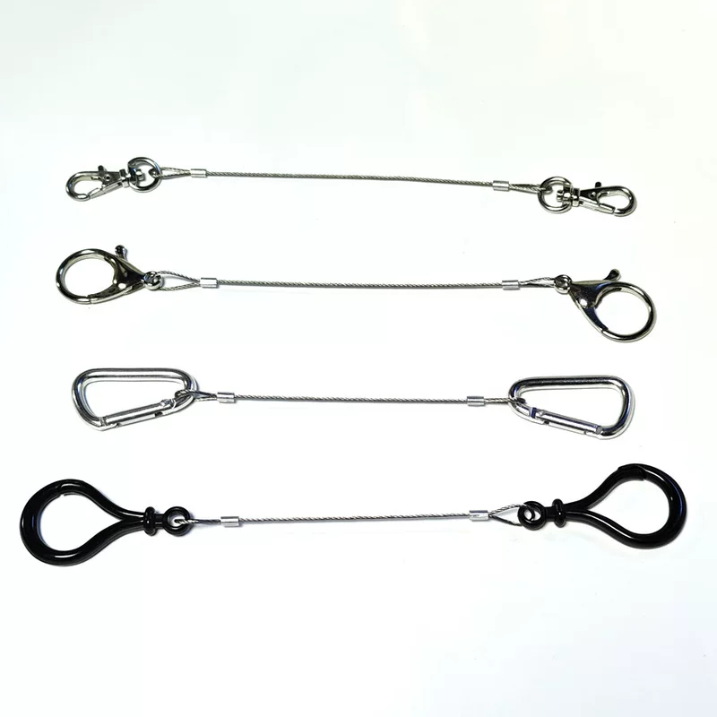 Steel wire, keychain with key