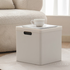 日本式正方形収納ボックス蓋付きプーリー収納ボックス収納キャビネット玩具雑物服整理ボックス収納