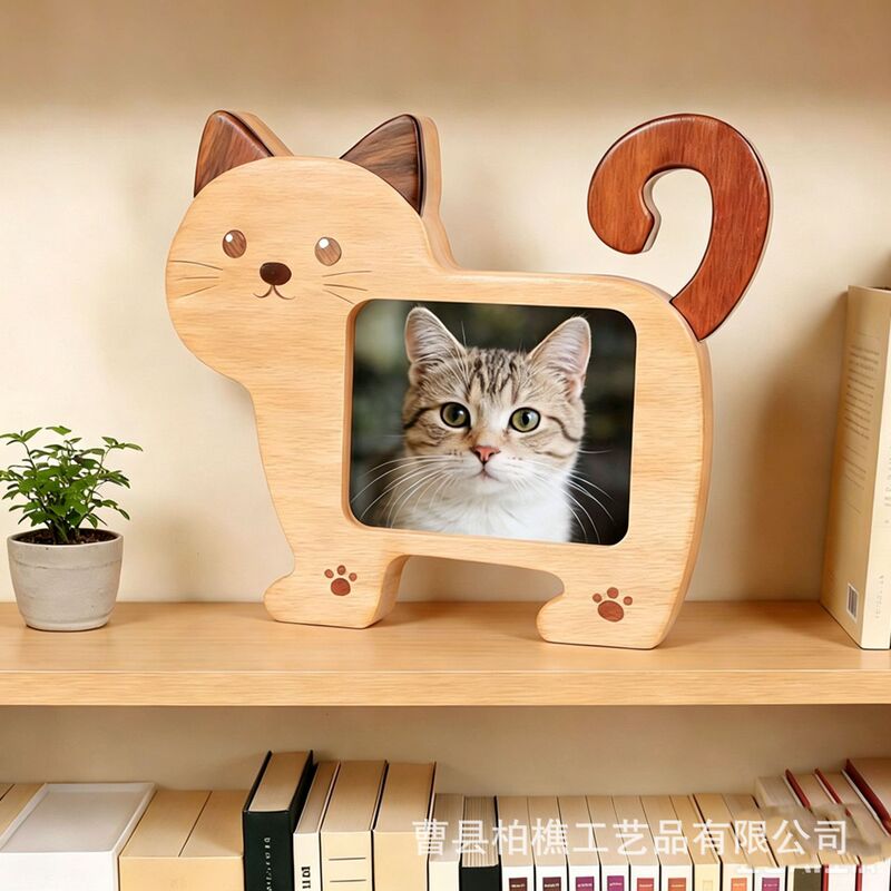 In-Stock Wooden Cute Cartoon Cat Memorial Photo Frame Pet Memorial Photo Frame Tabletop Mini Cat Photo Frame Ornament In-Stock Wooden Cute Cartoon Cat Memorial Photo Frame Pet Memorial Photo Frame Tabletop Mini Cat Photo Frame Ornament
