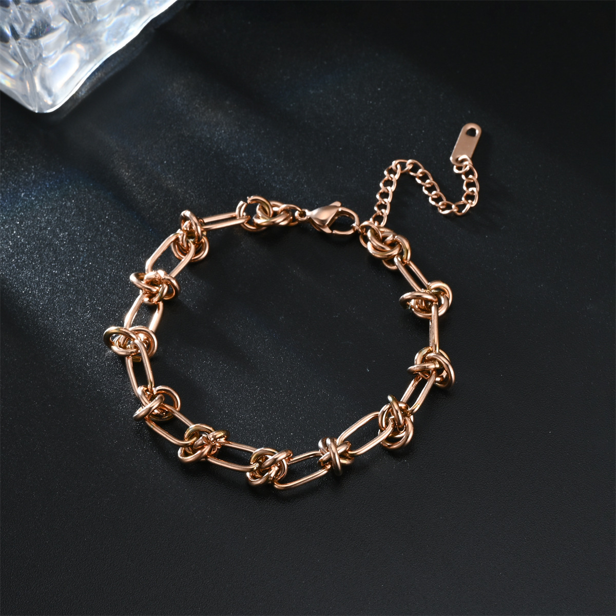 Bracelets Classification 201 Stainless Steel Chain Material Simple Style Geometric Stainless Steel Bracelets 1 Piece