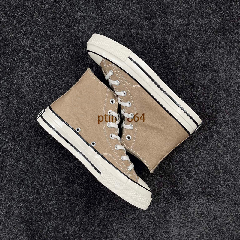 Auténticos zapatos de hombre Meiqi Converse aj 1970s zapatos de mujer zapatos de lona zapatos altos cremosos azules vulcanizados originales puros image 4