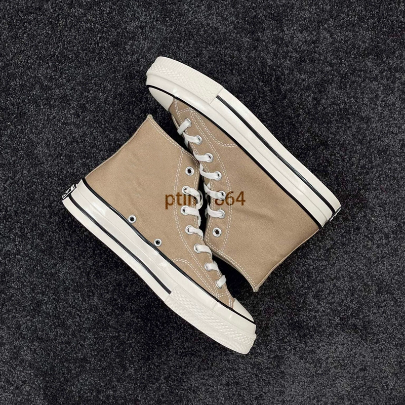 Оригинальные кроссовки Meiqi Converse AJ мужские 1970-х, женские кроссовки, канвасовые кроссовки high-top, кремовый/синий нижний слой, вулканизированные кроссовки, чисто оригинальные, без токсинов