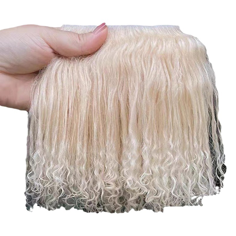 Alta calidad tan lana pelo fila bjd belleza nudo cerdo monstruo soldado monstruo ob11 Gao Ke Er multicolor 6 puntos bebé peluca