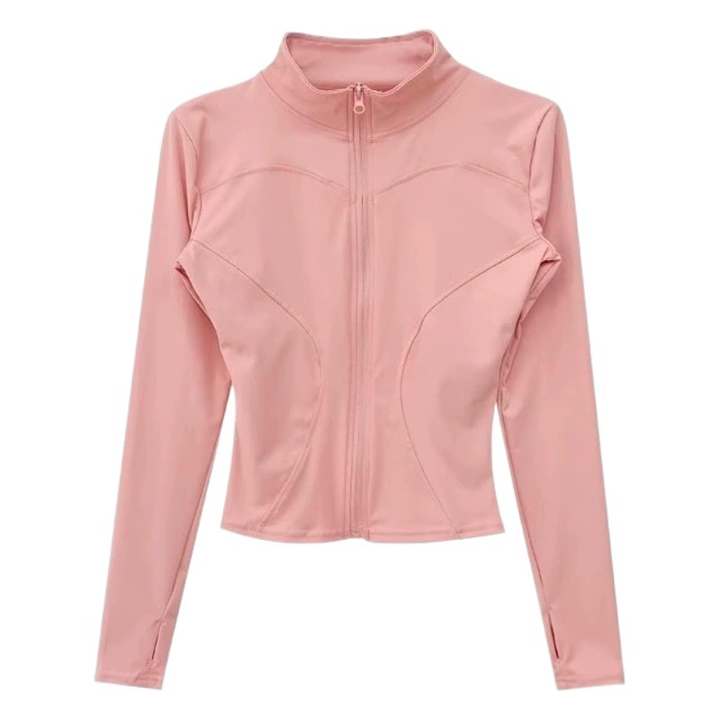 Супертонкая быстросохнущая спортивная куртка для бега Lulu, женский топ для йоги, комплект для фитнеса с длинными рукавами.