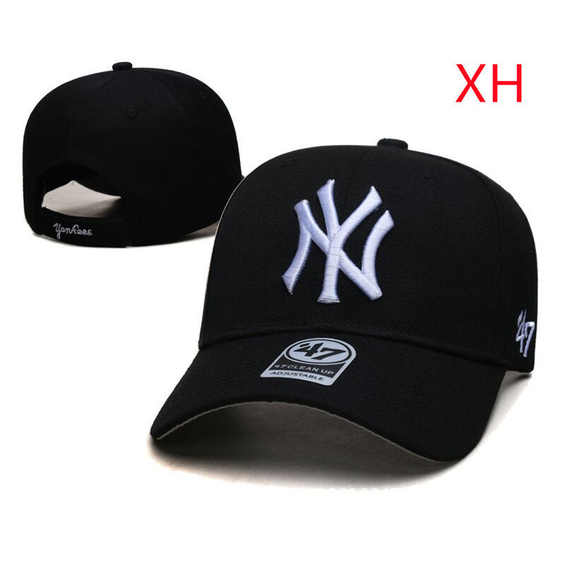 棒球帽子弯沿硬顶刺绣NY/LA 47Brand运动系列男女百搭多色鸭舌帽|undefined