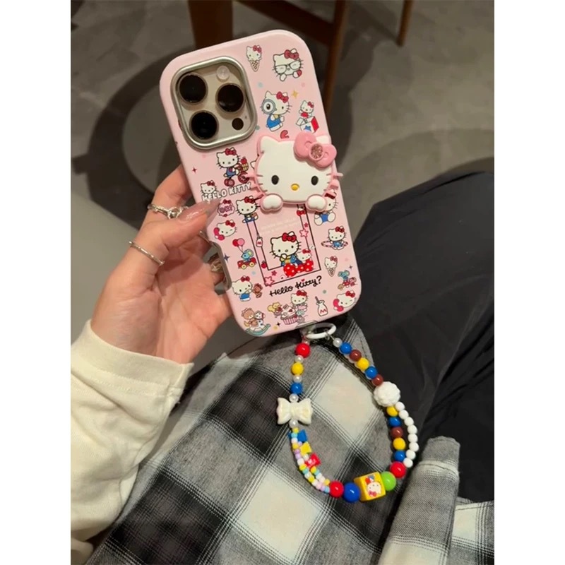 Chica corazón ins brillo a cuadros kt para iPhone 16PM funda para teléfono móvil Apple 15ProMax piel 14/13