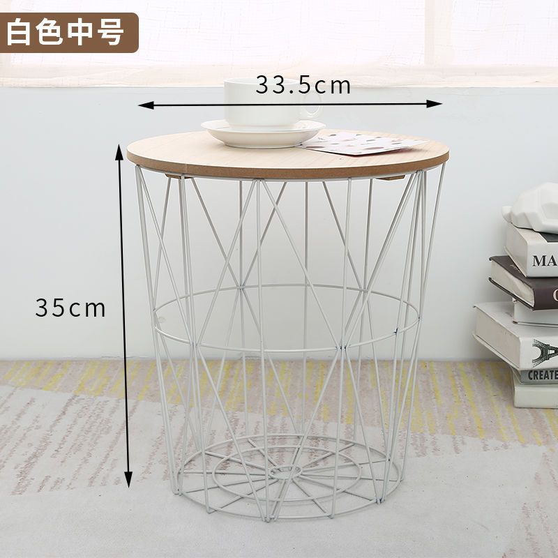 흰색 중간 크기(통나무 커버 포함)