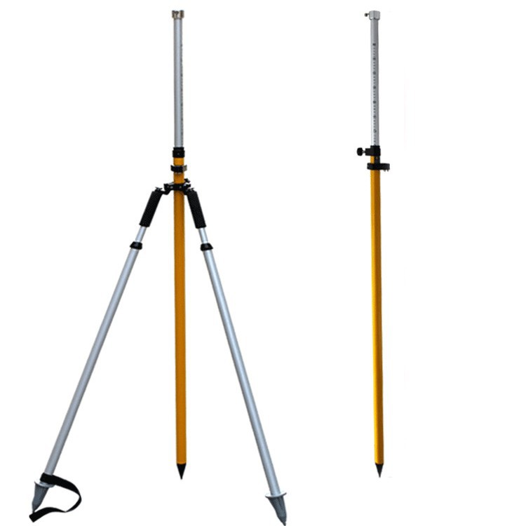 全站仪对中杆支架2.15米棱镜开放式铝合金支撑架伸缩式高精度