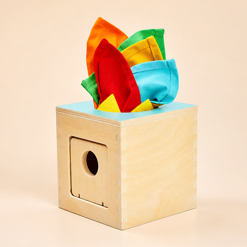 Caja de toallas de madera (caja de color)