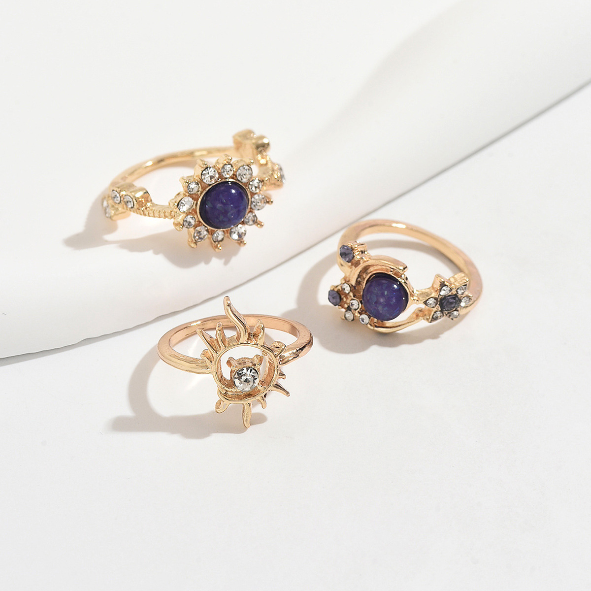 Set di anelli sole e luna viola gioielli firmati donna_voghion.com