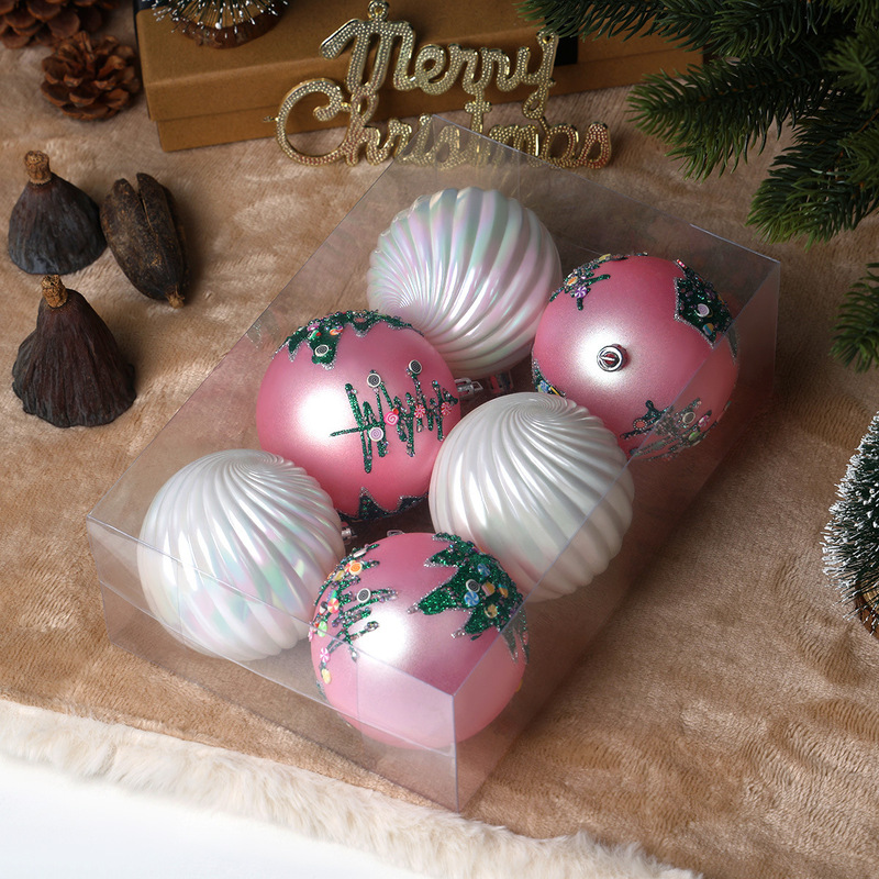 クロスボーダー新製品クリスマスボール 6 パック 8 センチメートルクリスマスボールコンビネーションセットホームモールクリスマスツリー装飾ペンダント|undefined