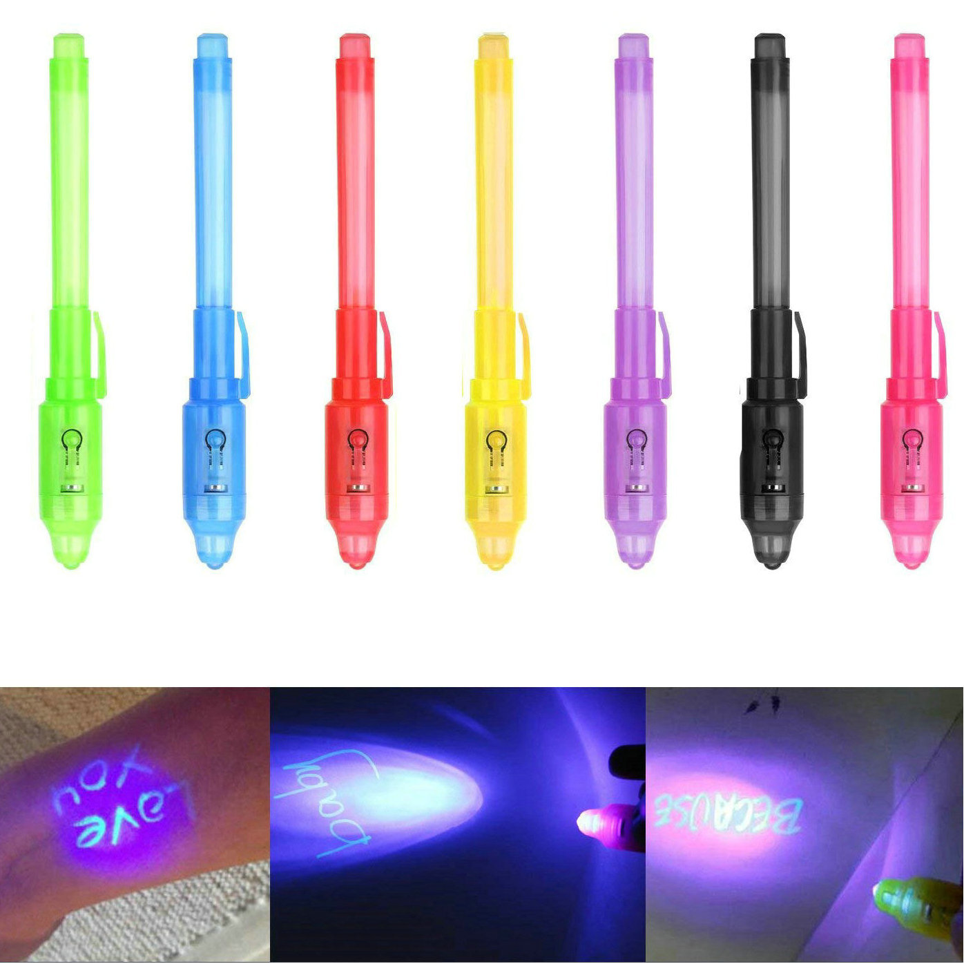 Halo pluma productos electrónicos UV pluma diversión inteligencia privada oculta magia palo pluma anti-falsificación pluma