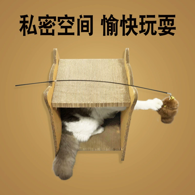 Double-layer big house, toy, playhouse, increased thickness, cat
