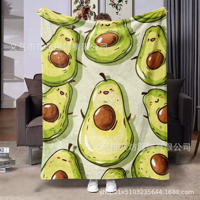 Свежий простой авокадо теплый и удобный фланелевый ковер универсальный