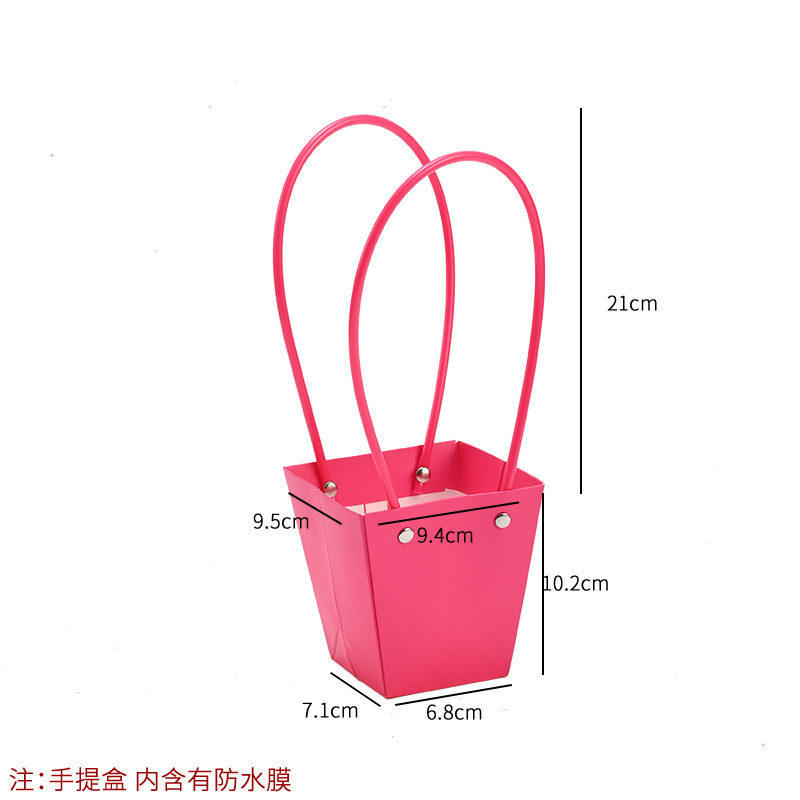Bolso especial transfronterizo para flores, descuento al por mayor, bolsa trapezoidal de papel kraft impermeable, bolsa de embalaje de regalo, bolsa de ramo