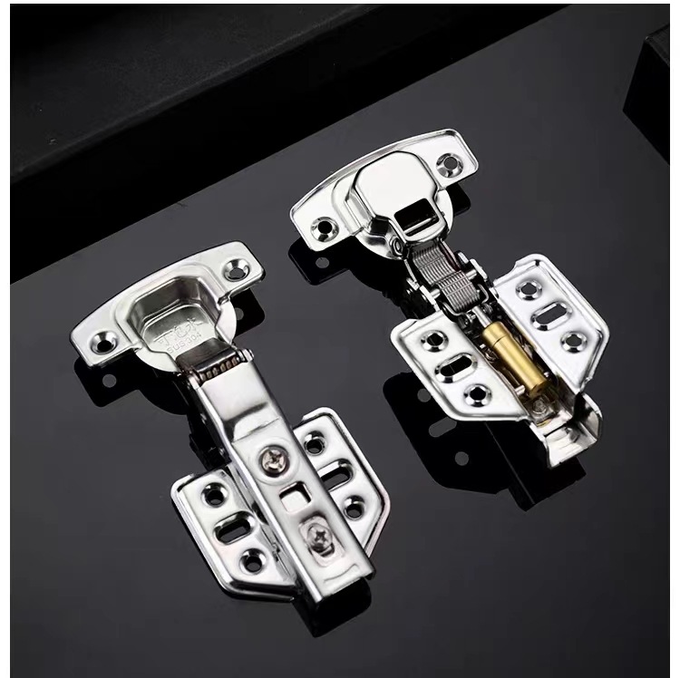 Acero inoxidable 304 amortiguación hidráulica buffer hogar bisagra invisible puerta plana abierta puerta de madera plegable hardware muebles bisagra