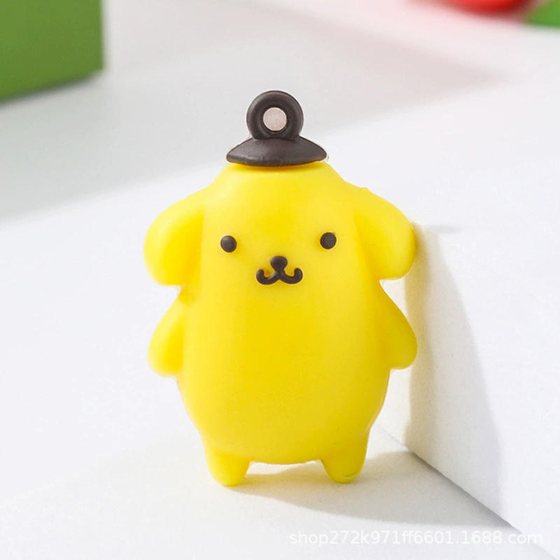 Ключница (Sanrio) кулон из силикона Kuromi, милый рождественский талисман, 3 × 1 × 4 см, assorted