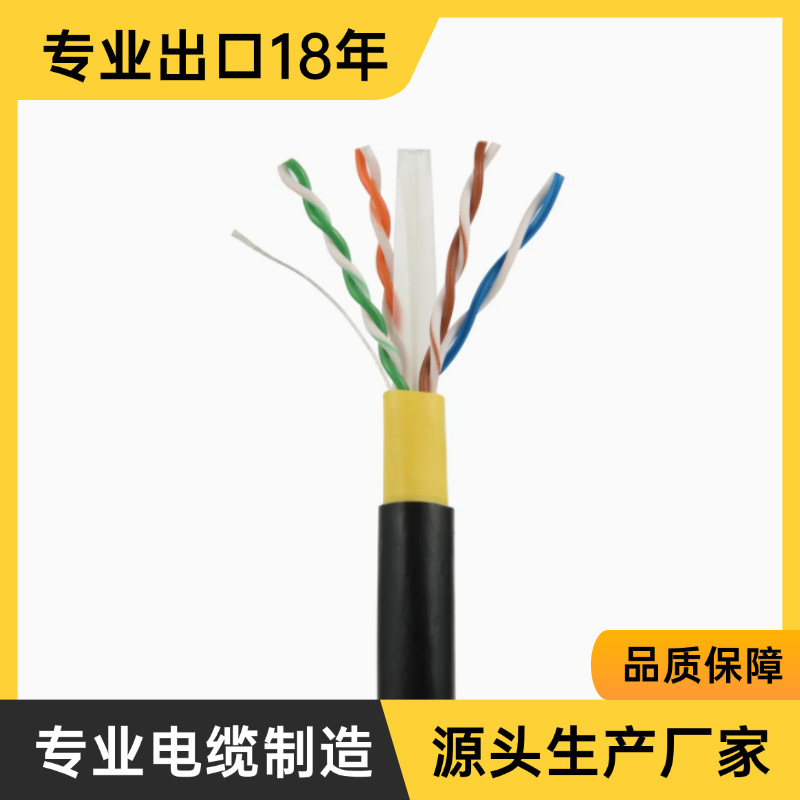 Outdoor Dual Shielded Double Jacket 4Pr 24Awg Pass Fluke Test Internet Cable Ftp Cat5