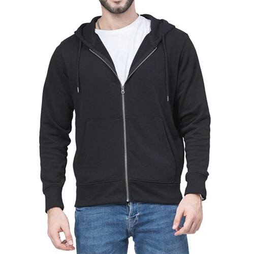 2024 Fleece-lined, Loose, Casual Sweatshirt Cardigan with Zipper and Hood—New Arrival Men’s Sportswear—In Stock, Wholesale
