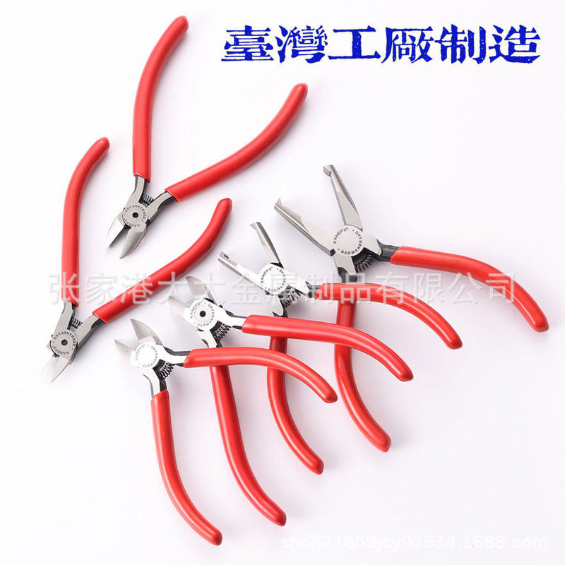 Factory direct supply industrial grade 5 inch 6 inch electronic pliers chrome vanadium steel diagonal pliers anti-static electronic plastic nozzle cutting pliers