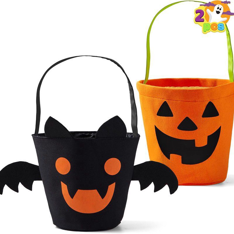 Halloween calabaza barril bolsas de dulces portátiles canasta de dulces para niños regalos decoración decorativa diseño de escena de actividad
