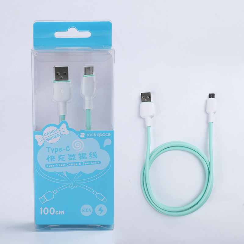 新しい液体シリコーン高速充電ケーブル Type-c データケーブルは、Huawei Apple Android データ充電ケーブルに適しています|undefined