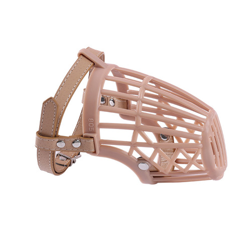 Pet supplies Amazon high-end PU dog muzzle anti-licking anti-biting soft rubber pet muzzle dog muzzle