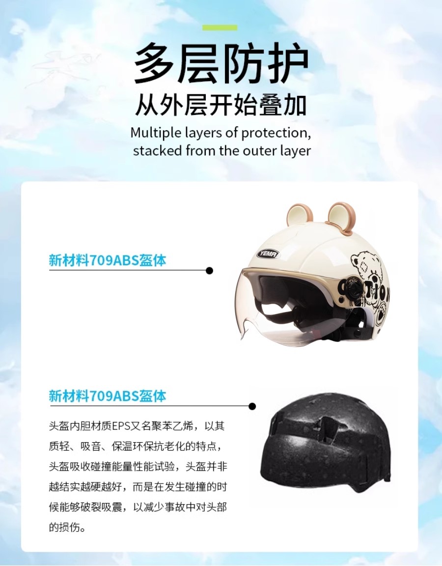 Wild Horse 3C Certified Summer Electric Motorcycle Helmet Breathable