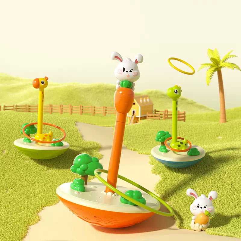 新款儿童套圈玩具益智亲子互动圈环不倒翁投掷投壶宝宝幼儿园游戏