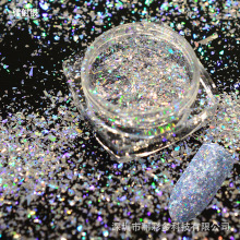 美甲闪镭射亮片闪粉妖精之瞳日式超闪指甲装饰不规则指甲贴片