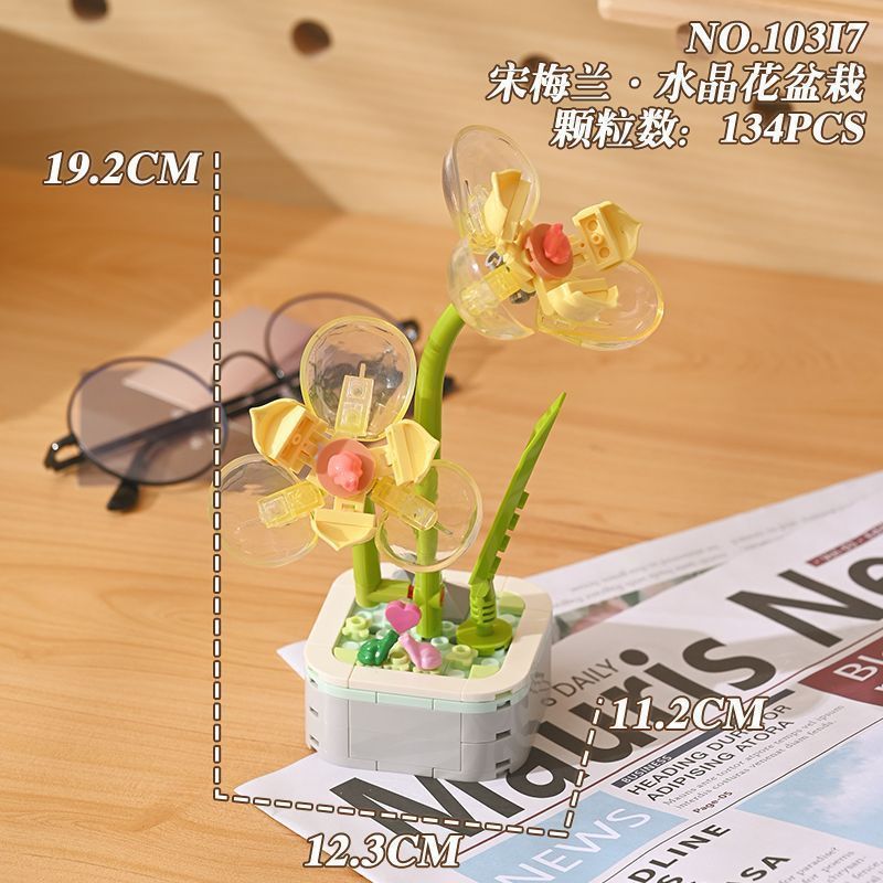 Compatible con insectos, alta vida marina, flores, plantas, bloques de construcción, plantas en maceta, puzzle, juguetes, joyas, adornos
