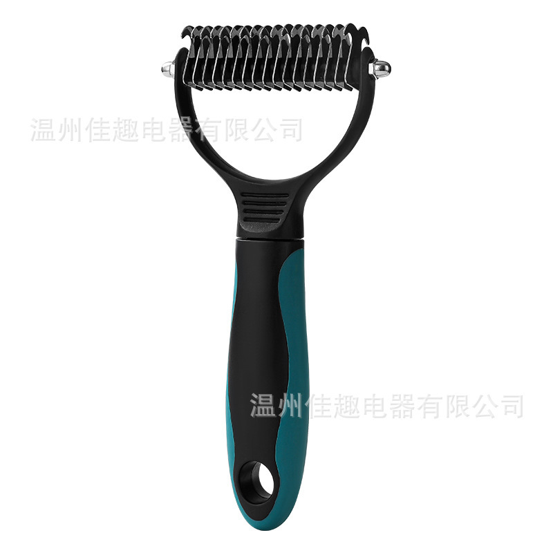 대형 매듭 빗 녹색