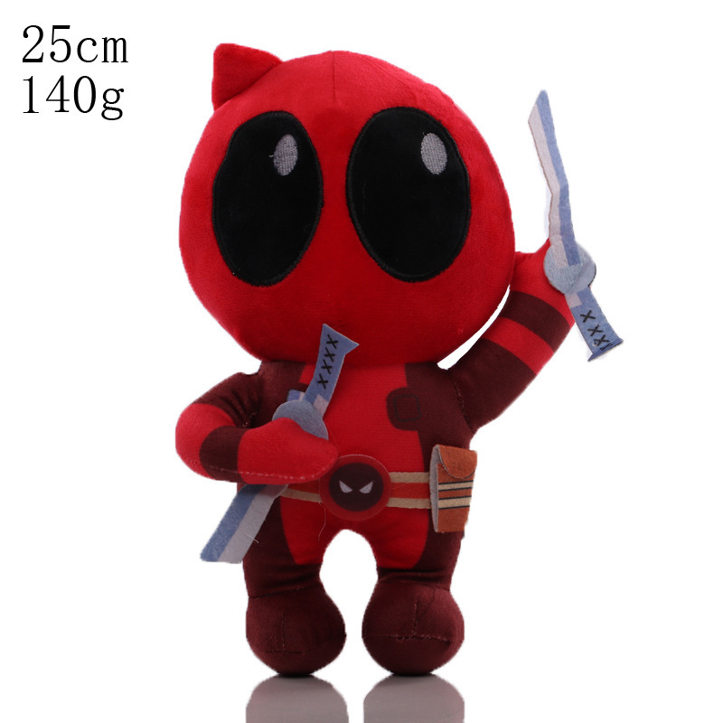 Deadpool em pé de 8 polegadas (com espadas duplas) / Como mostrado na imagem