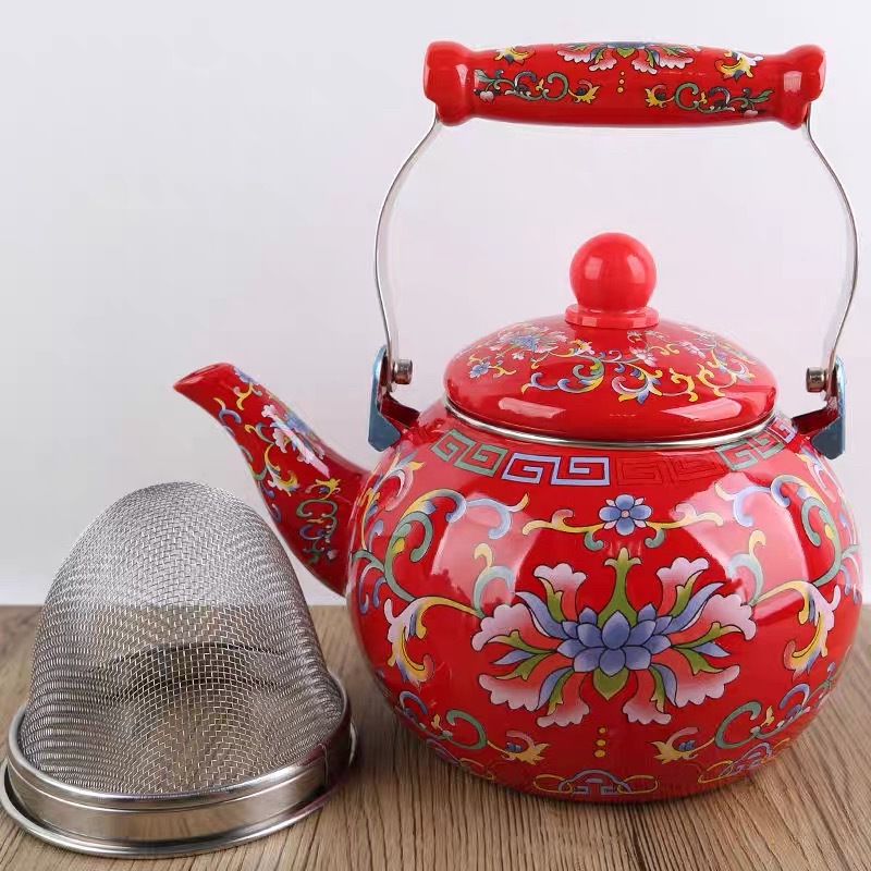 tetera de agua hervida tetera de té de leche hervida tetera de té de flores hervida tetera de medicina de verano horno electromagnético tetera general de fuego abierto
