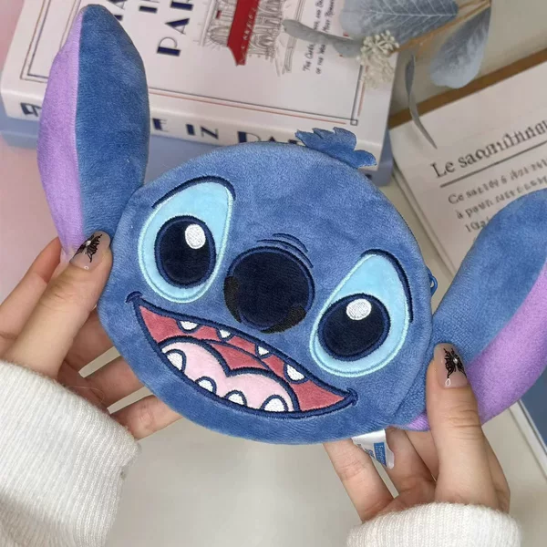 Anime Star Baby Stitch Angel Cartoon Cute Stitch Plush Coin Purse Coin Bag Card Bag Pendant