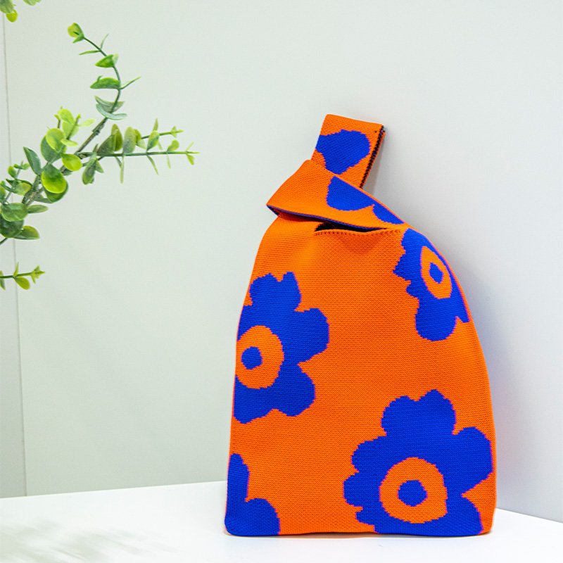 新款户外百搭针织托特包网红手办包包手机收纳包包ins女士手提包