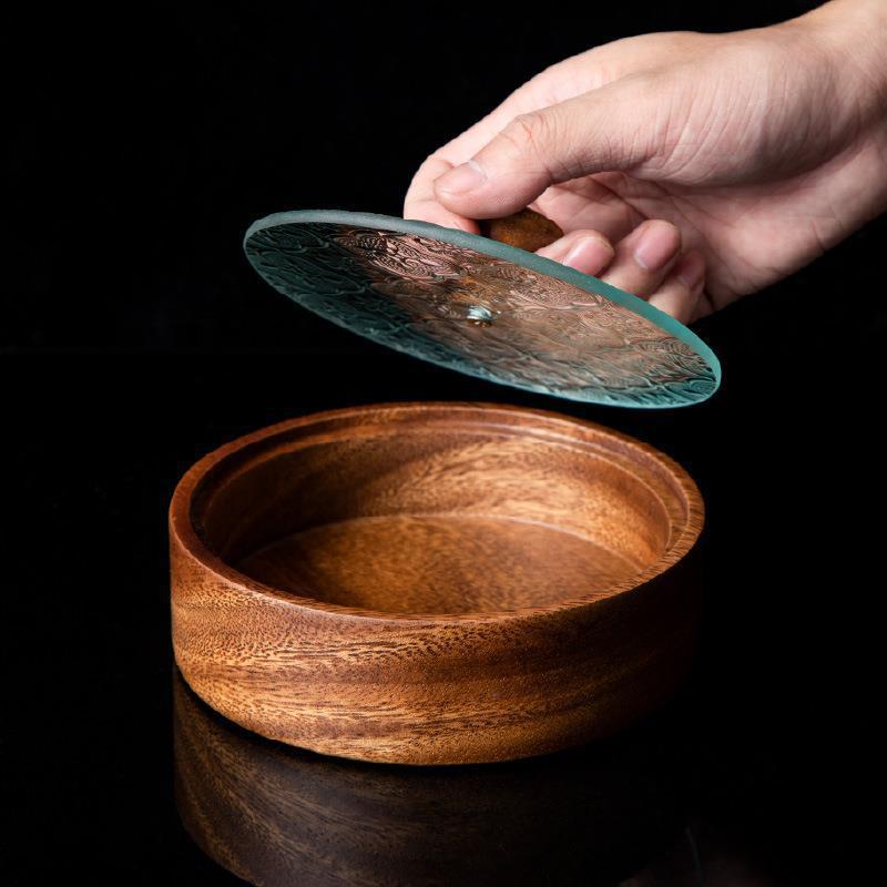 Fábrica directa japonesa Begonia flor vidrio nogal plato de fruta hogar creativo plato de fruta snack plato de tuerca al por mayor