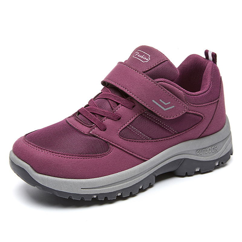Zapatos para caminar 2025 primavera nuevos zapatos para madres de mediana edad y ancianas zapatillas de deporte con velcro al por mayor zapatillas de deporte para mujeres