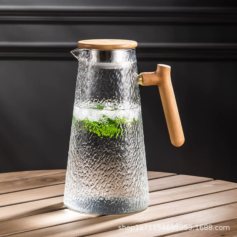 Glass capacious teapot for home use, high quality set