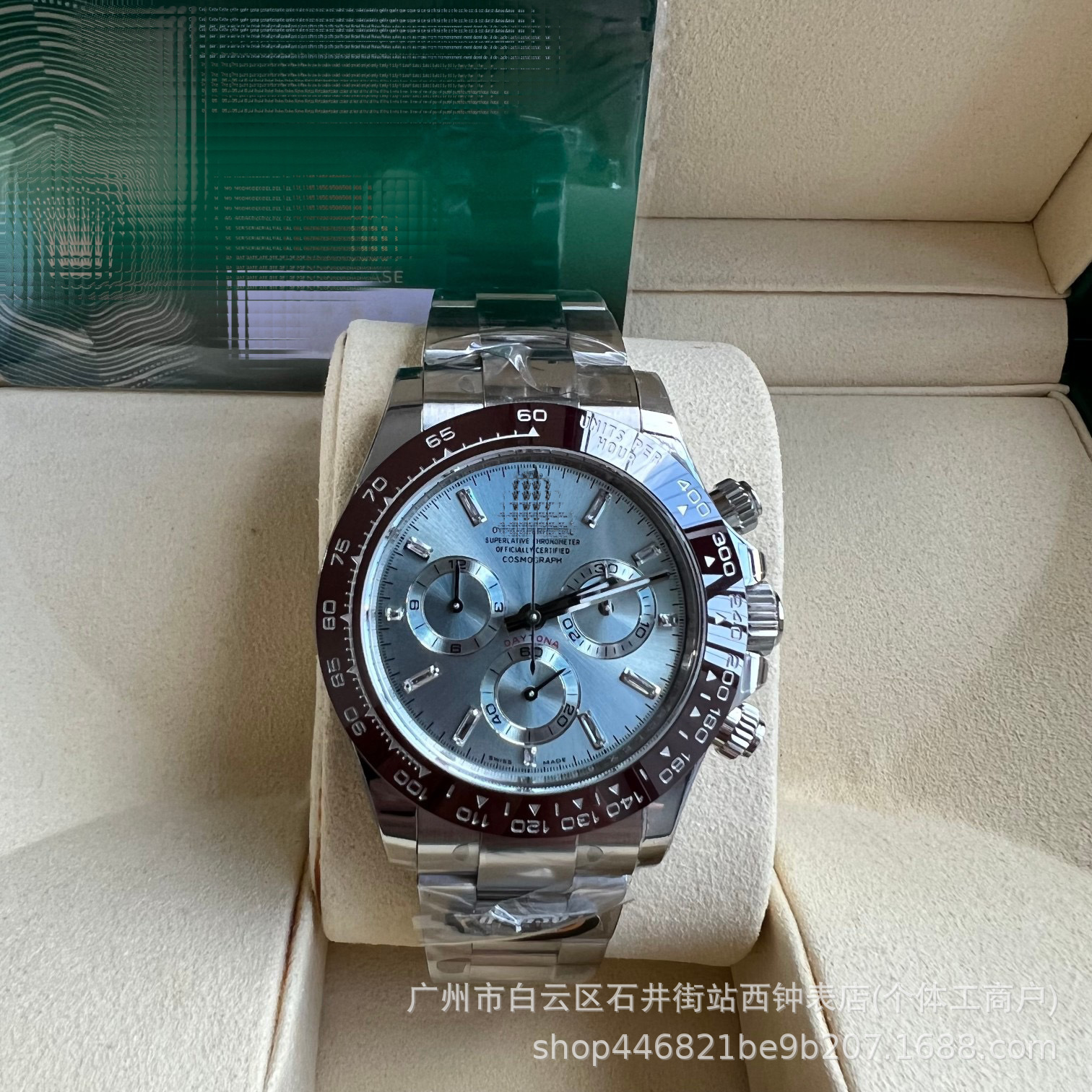 Transfronterizo Watch7750 cronógrafo Shawn Yue cemento gris Ditong reloj automático reloj mecánico pareja comercio exterior