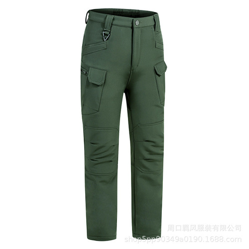 Factory Direct Sale IX7 Fleece Pants, Softshell Pants, Outdoor Hiking Pants, Waterproof Windproof Warm Fleece Pants