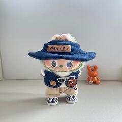 Labubu 服 17 センチメートル世代スーツ人形キーホルダーラブブベビー服デニムカジュアルスーツドロップシッピング