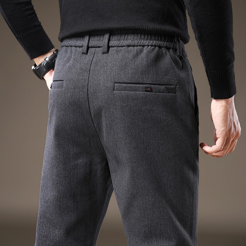 Men's Casual Straight-Leg Pants, Youth Style 2025 Korean Version, Trendy Versatile Autumn and Winter Light Business Cotton-Linen Pants Factory Men's Casual Straight-Leg Pants, Youth Style 2025 Korean Version, Trendy Versatile Autumn and Winter Light Business Cotton-Linen Pants Factory
