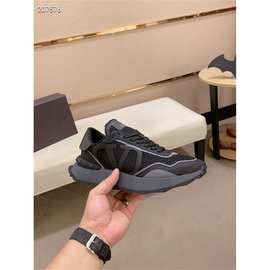 老爹鞋男真皮网面透气平底系带英伦休闲运动时尚2025夏季新款欧洲