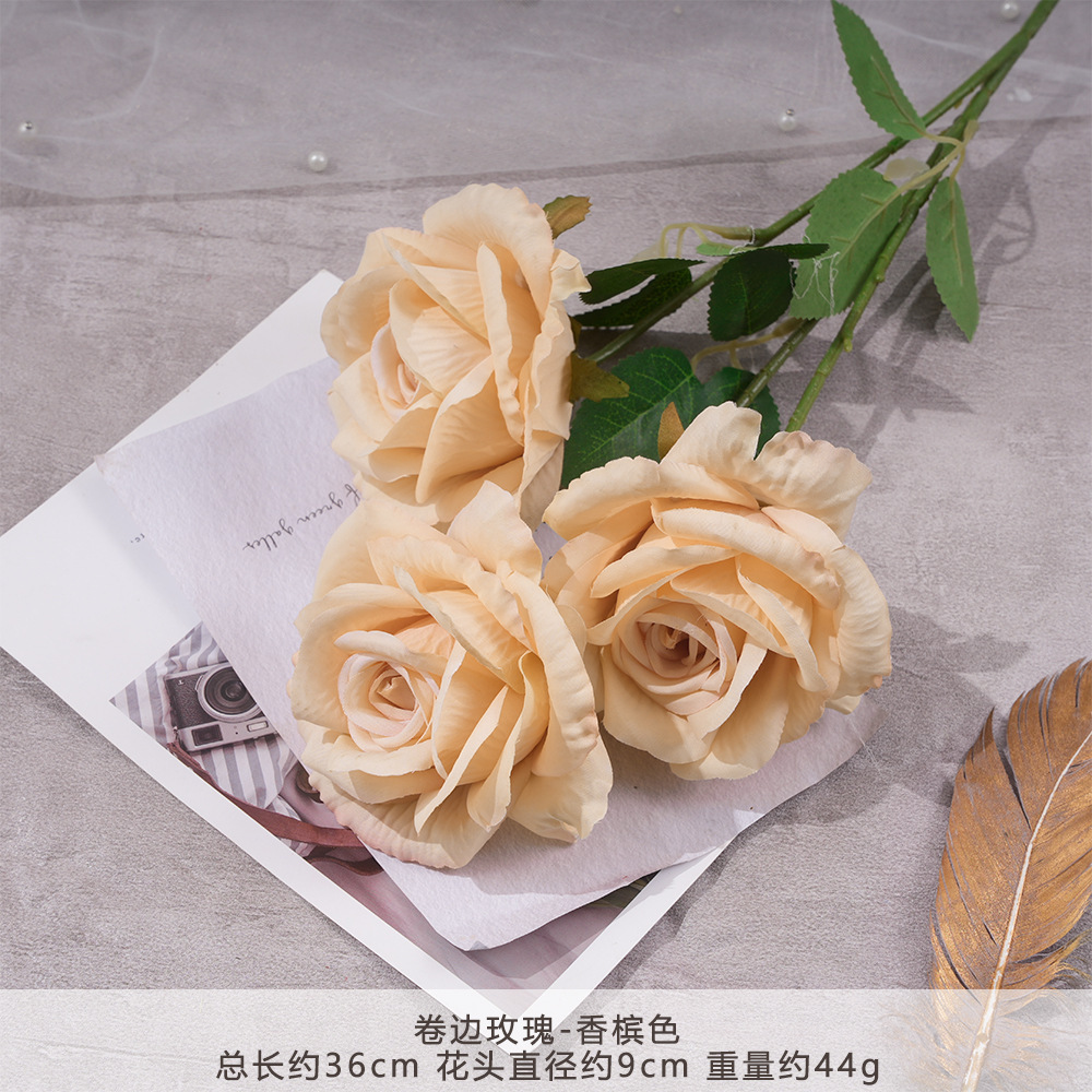 MJ-卷边玫瑰-香槟色