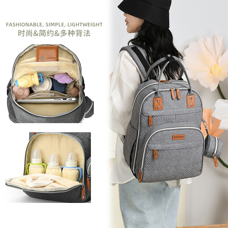 New Large-Capacity Mother and Baby Bag Lightweight Mother Mommy Bag Baby Diaper Bag Backpack Mommy Backpack Backpack