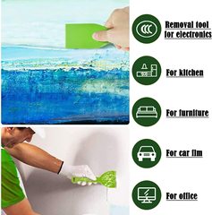 Cross-border 10-piece set putty knife plastic scraper wallpaper scraper plastic paint scraper patch fill wall