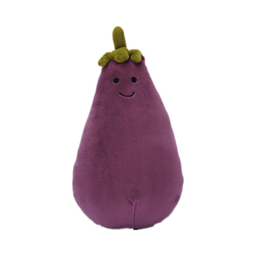 Writable foreign trade vegetable plant plush doll funny eggplant pillow cute pendant keychain children's toy