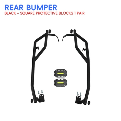 anti-collision modification parts, Motorcycle bumper - black-carbon-steel-rear-bumper-black-protective-block