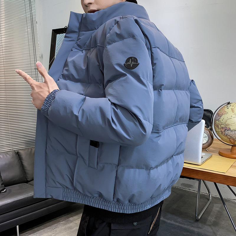 Transfronterizos de plumón hombre otoño invierno chaqueta 2025 nueva moda engrosada de plumón chaqueta de algodón marca de moda